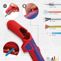 Knipex 16 95 01 SB Ergo Strip Üniversal Kablo Sıyırma Aleti