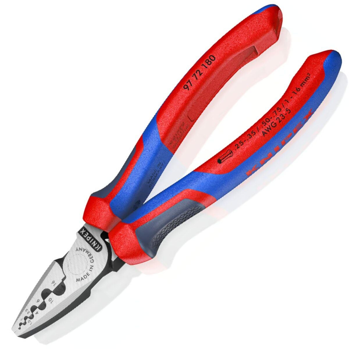 Knipex 97 72 180 Terminal Yüksük Sıkma Pensesi