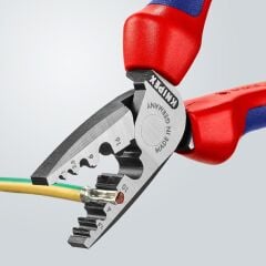 Knipex 97 72 180 Terminal Yüksük Sıkma Pensesi