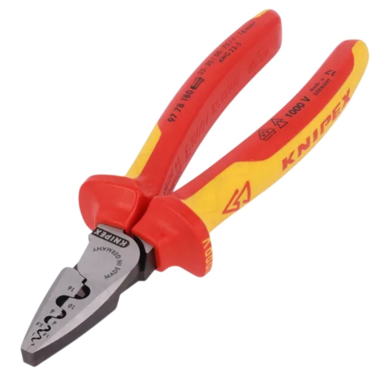 Knipex 97 78 180 VDE Terminal Yüksük Sıkma Pensesi