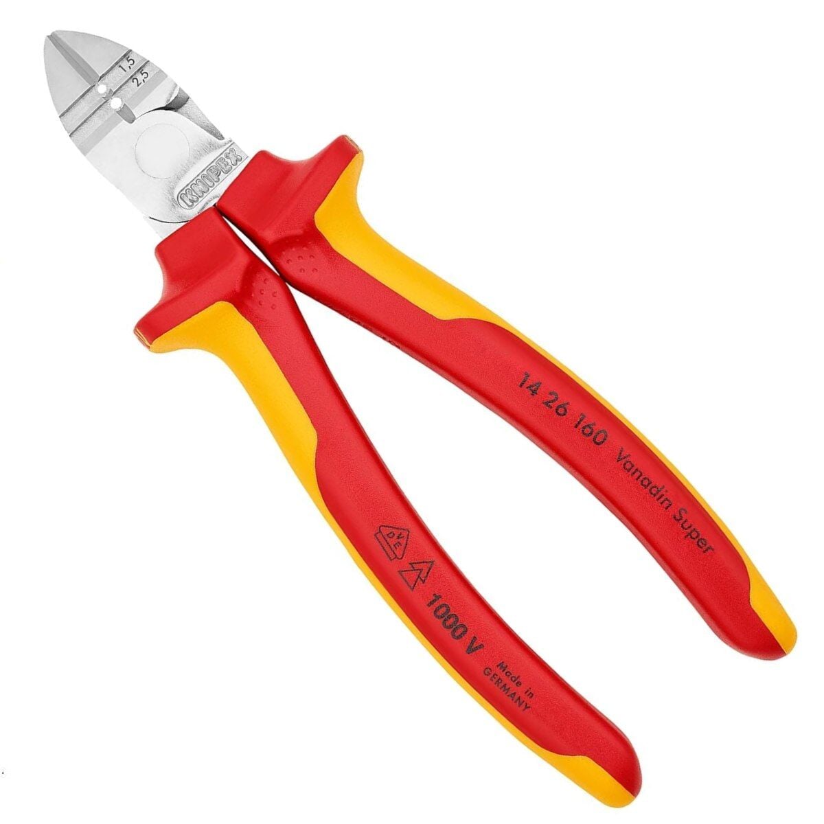 Knipex 14 26 160 VDE Kablo Sıyırıcılı Yan Keski