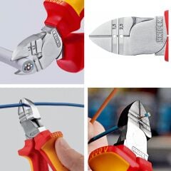 Knipex 14 26 160 VDE Kablo Sıyırıcılı Yan Keski