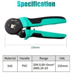 Proskit CP-460G 4 Köşe Terminal Yüksük Sıkma Pensesi