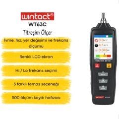 Wintact WT63C Vibrasyon Titreşim Ölçer