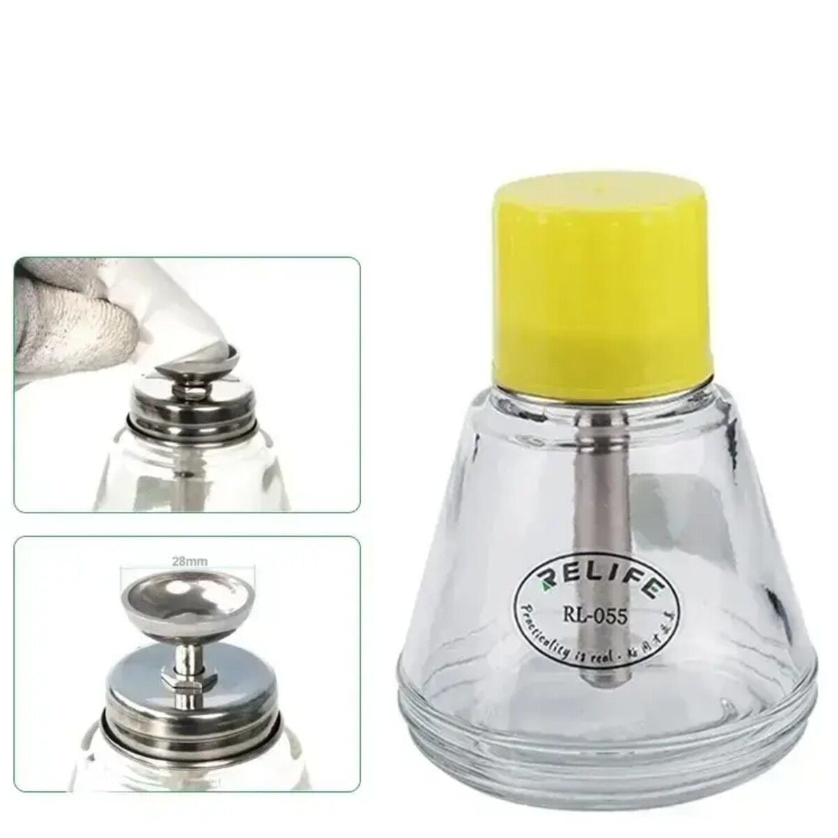 Relife RL-055 Pompalı Alkol ve Flux Şişesi Dispenser 150ml