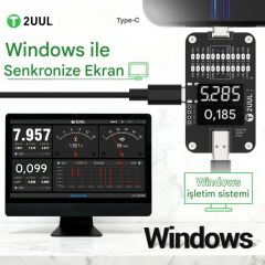 2UUL PW32 Type-C Şarj Soketi Test Cihazı