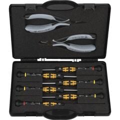 Knipex 00 20 18 ESD Antistatik Elektronikçi Pense Tornavida Seti