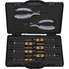 Knipex 00 20 18 ESD Antistatik Elektronikçi Pense Tornavida Seti