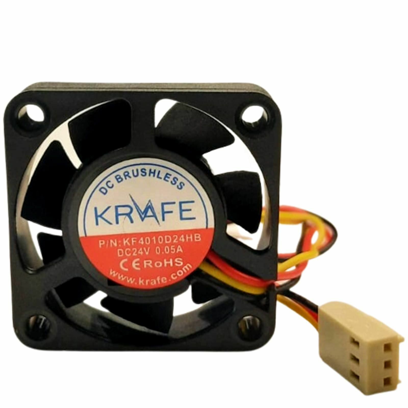 Krafe 40x40x10 24V Dc 3 Kablolu Rulmanlı Fan