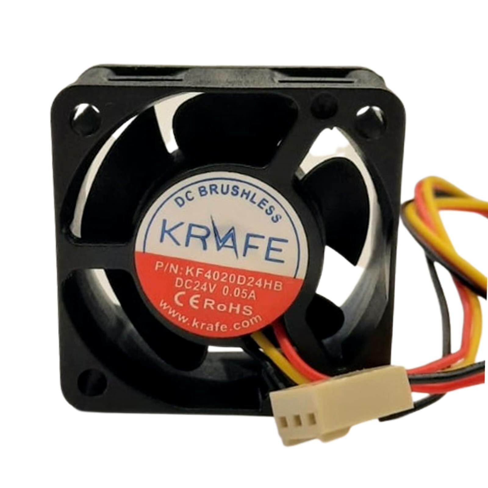 Krafe 40x40x20 24V Dc 3 Kablolu Rulmanlı Fan
