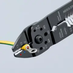 Knipex 97 21 215 Pabuç Sıkma ve Kablo Sıyırma Pensesi
