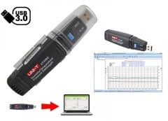UT330C USB Veri Kaydedici Sıcaklık Nem Hava Basıncı