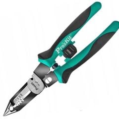 Proskit CP-420 Çok İşlevli Kablo Soyucu, Kesici, Terminal Sıkma Pensesi