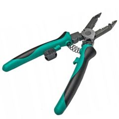 Proskit CP-420 Çok İşlevli Kablo Soyucu, Kesici, Terminal Sıkma Pensesi