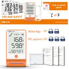 Elitech GSP-6 Pro Akıllı Sıcaklık ve Nem Kaydedici Datalogger