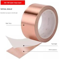 3M Scotch 1181 EMI İletken Bakır Bant 25mmx16,5m