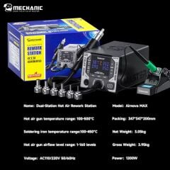 Mechanic AirNova Max 1200W Sıcak Hava Üflemeli Havya İstasyonu
