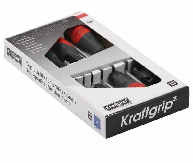 Kraftgrip 43901 8 Parça Düz Uçlu Profesyonel Tornavida Seti