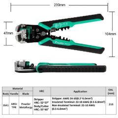 Proskit 8Pk-371DU Otomatik Kablo Soyucu/Kesici