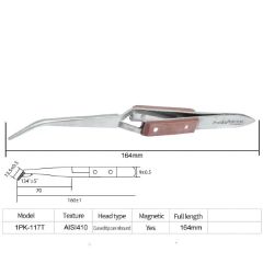 Proskit 1PK-117T 164mm Ters Hareketli Eğik Ağızlı Cımbız