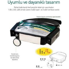 Proskit 8PK-MA003N Işıklı Kafa Büyüteci