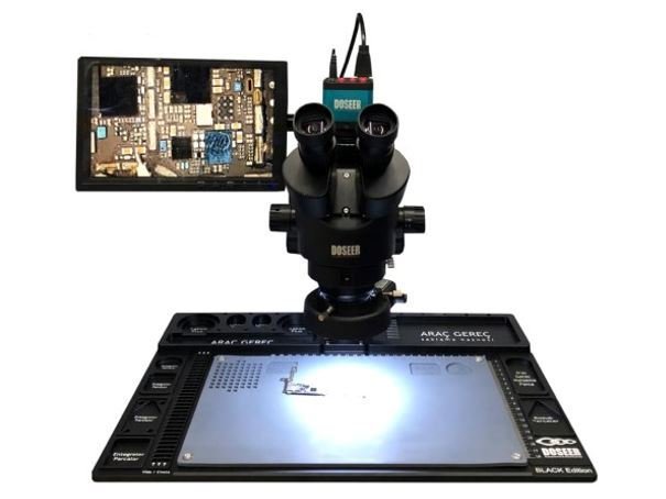 WL Prosfesyonel Full Hd Monitorlü Stereo Mikroskop