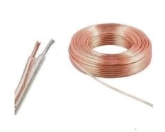 2x0,22mm Şeffaf Kordon Kablo 100 Metre