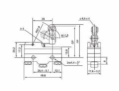Cntd CM-1743 Devrilen Makaralı Mikro Switch