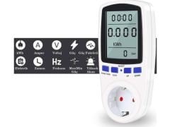 Pm002+ Wattmetre 16A 3680W Elektrik Tüketimi Ölçer