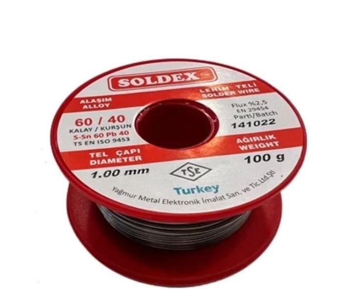 Soldex 60/40 1mm Lehim Teli 100Gr