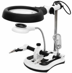 MG16130-108C Büyüteçli Bord Tutuculu Havya Standı